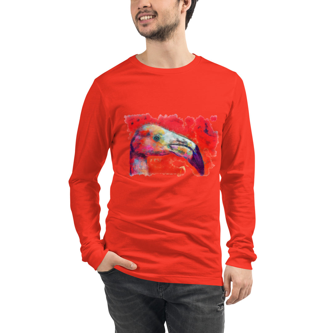 Unisex Long Sleeve Tee - Flamingo