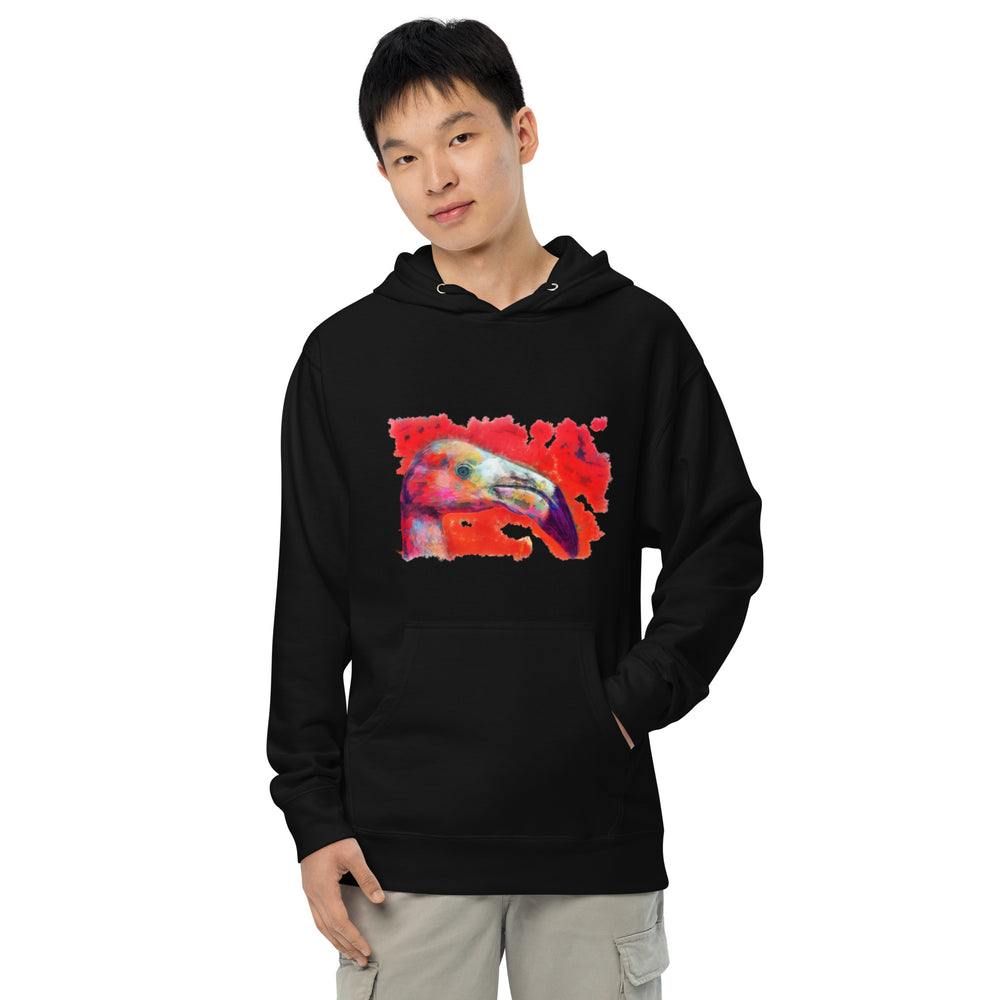 Unisex midweight hoodie - Flamingo