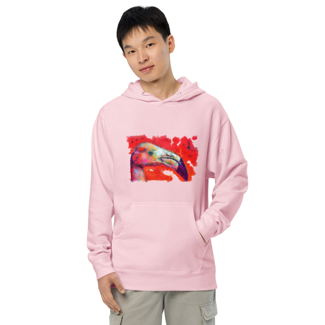 Unisex midweight hoodie - Flamingo