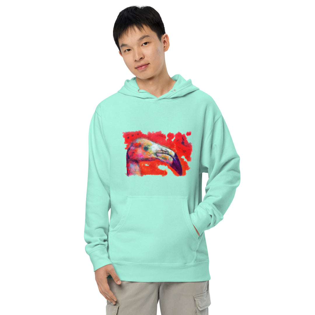 Unisex midweight hoodie - Flamingo