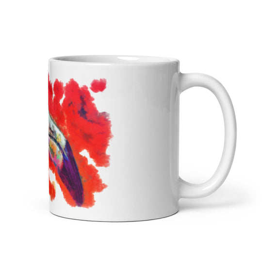White glossy mug - Flamingo