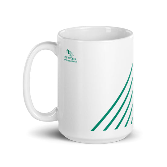 White glossy mug
