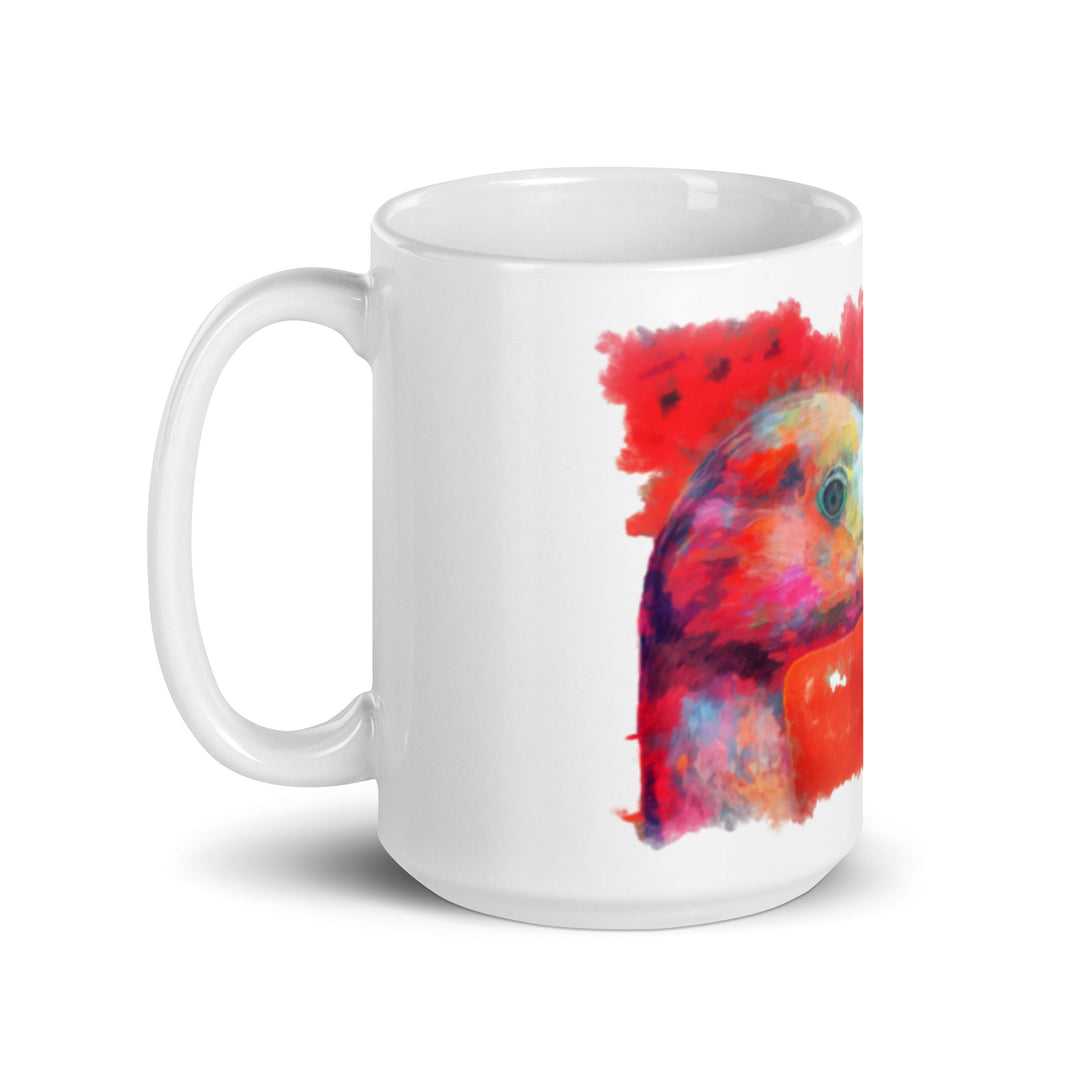 White glossy mug - Flamingo