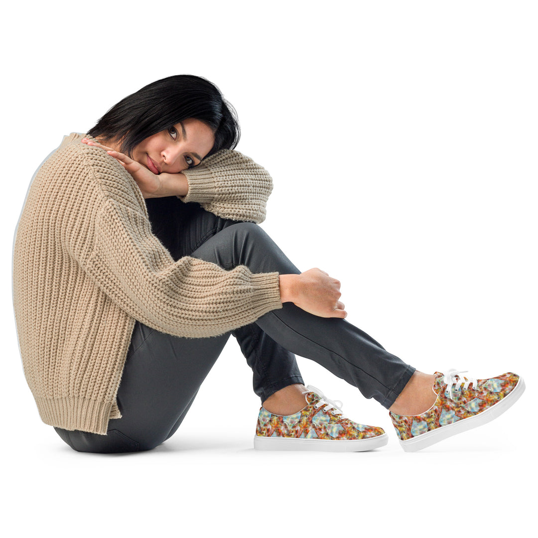 Women’s lace-up canvas shoes - Giraffe v2