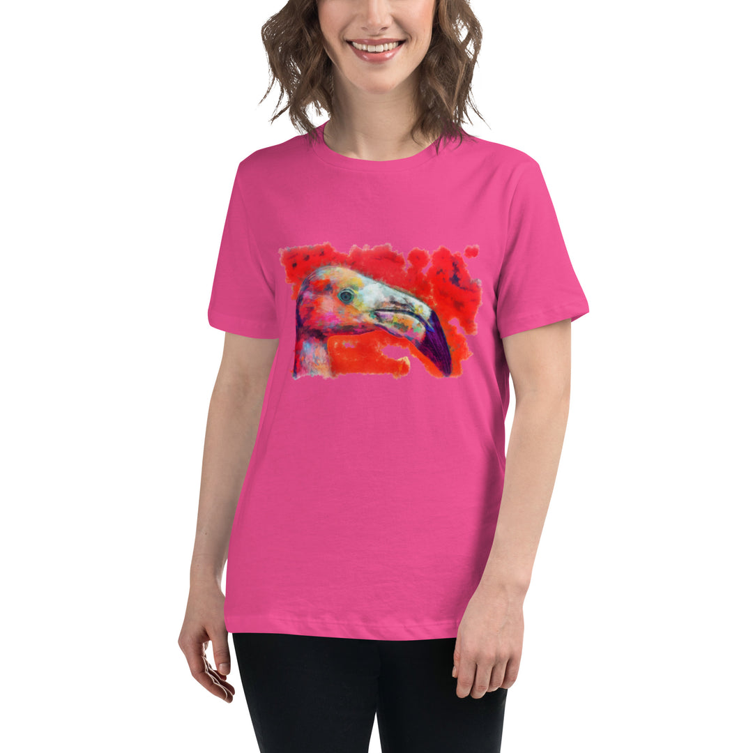 Women's Relaxed T-Shirt - Flamingo
