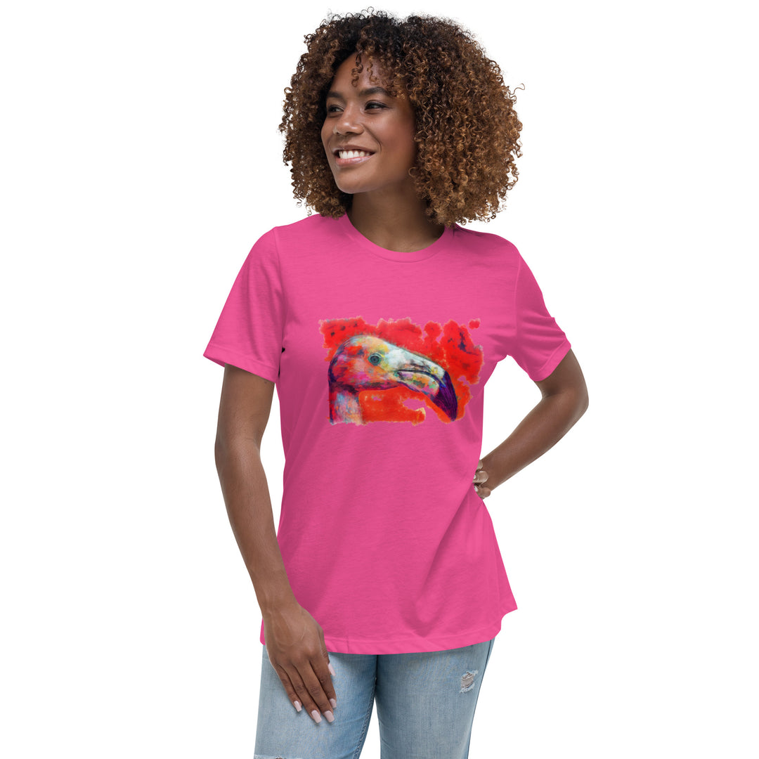 Women's Relaxed T-Shirt - Flamingo v2
