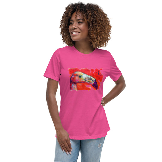 Women's Relaxed T-Shirt - Flamingo v2