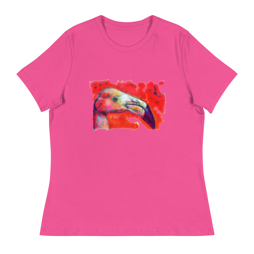 Women's Relaxed T-Shirt - Flamingo v2