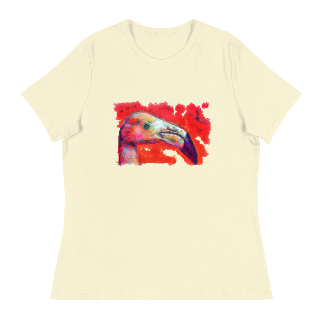 Women's Relaxed T-Shirt - Flamingo v2