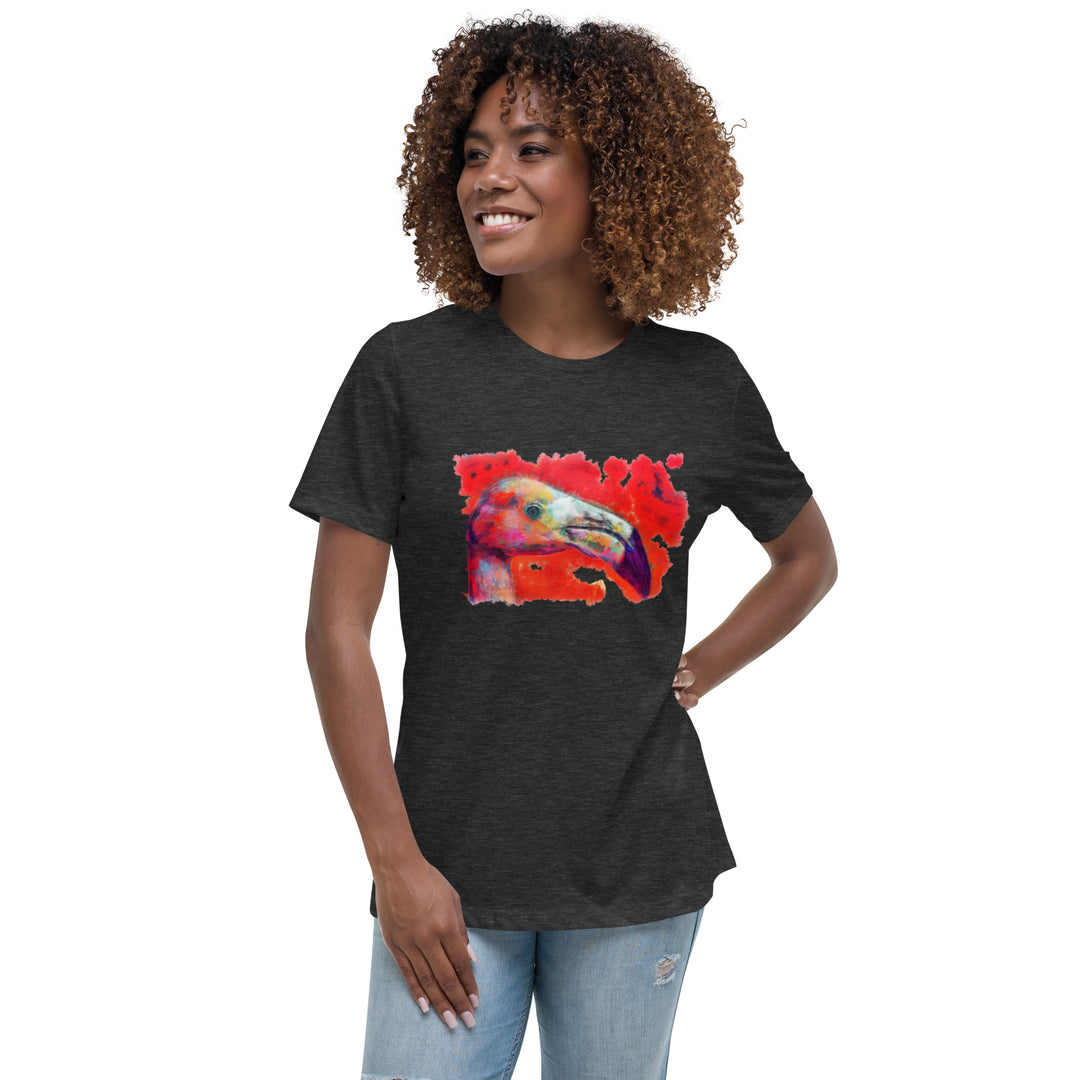 Women's Relaxed T-Shirt - Flamingo v2