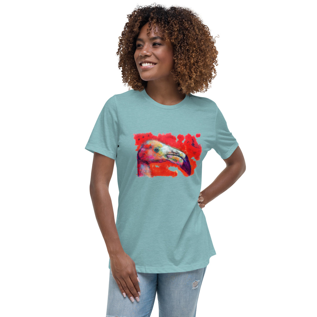 Women's Relaxed T-Shirt - Flamingo v2
