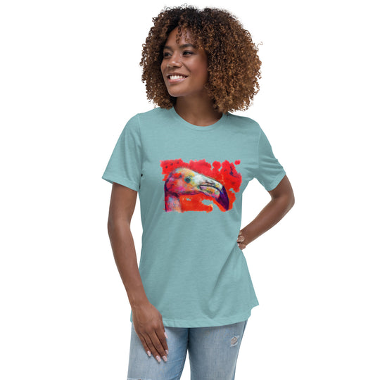 Women's Relaxed T-Shirt - Flamingo v2