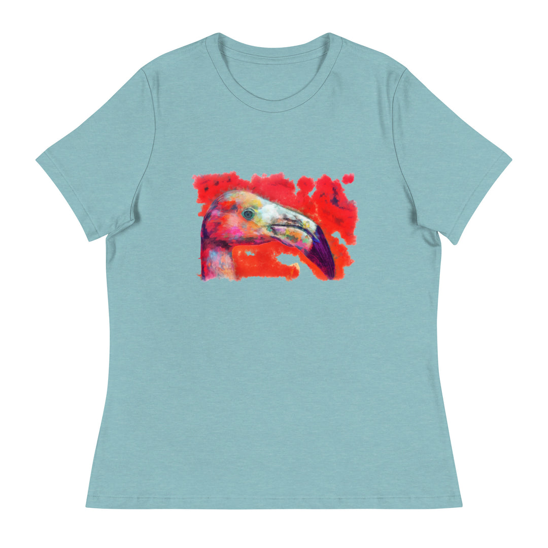 Women's Relaxed T-Shirt - Flamingo v2