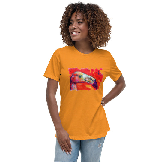 Women's Relaxed T-Shirt - Flamingo v2