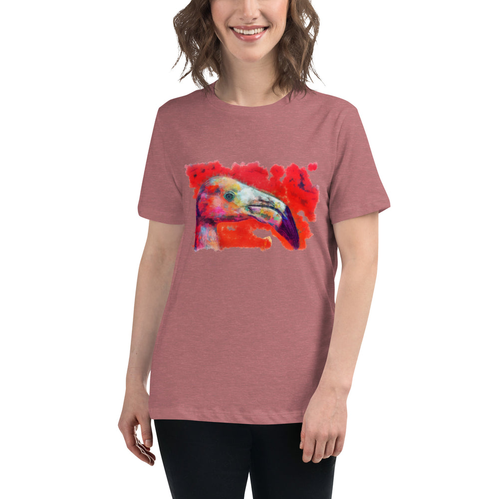 Women's Relaxed T-Shirt - Flamingo