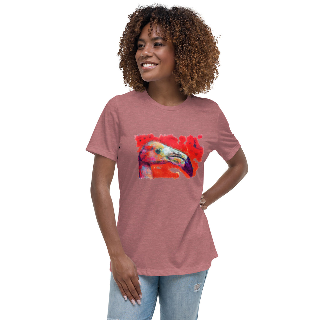 Women's Relaxed T-Shirt - Flamingo v2