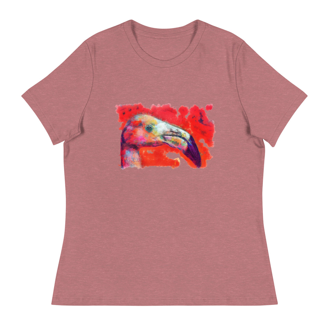 Women's Relaxed T-Shirt - Flamingo v2