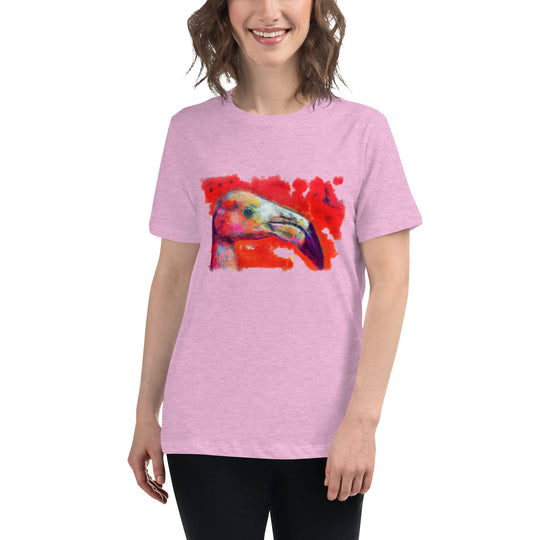 Women's Relaxed T-Shirt - Flamingo