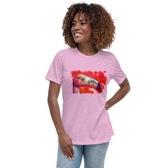 Women's Relaxed T-Shirt - Flamingo v2