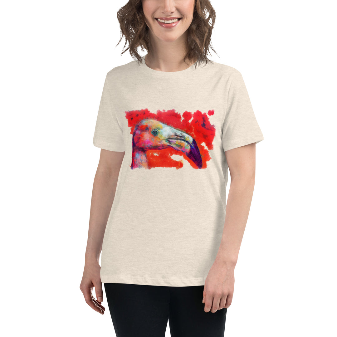 Women's Relaxed T-Shirt - Flamingo