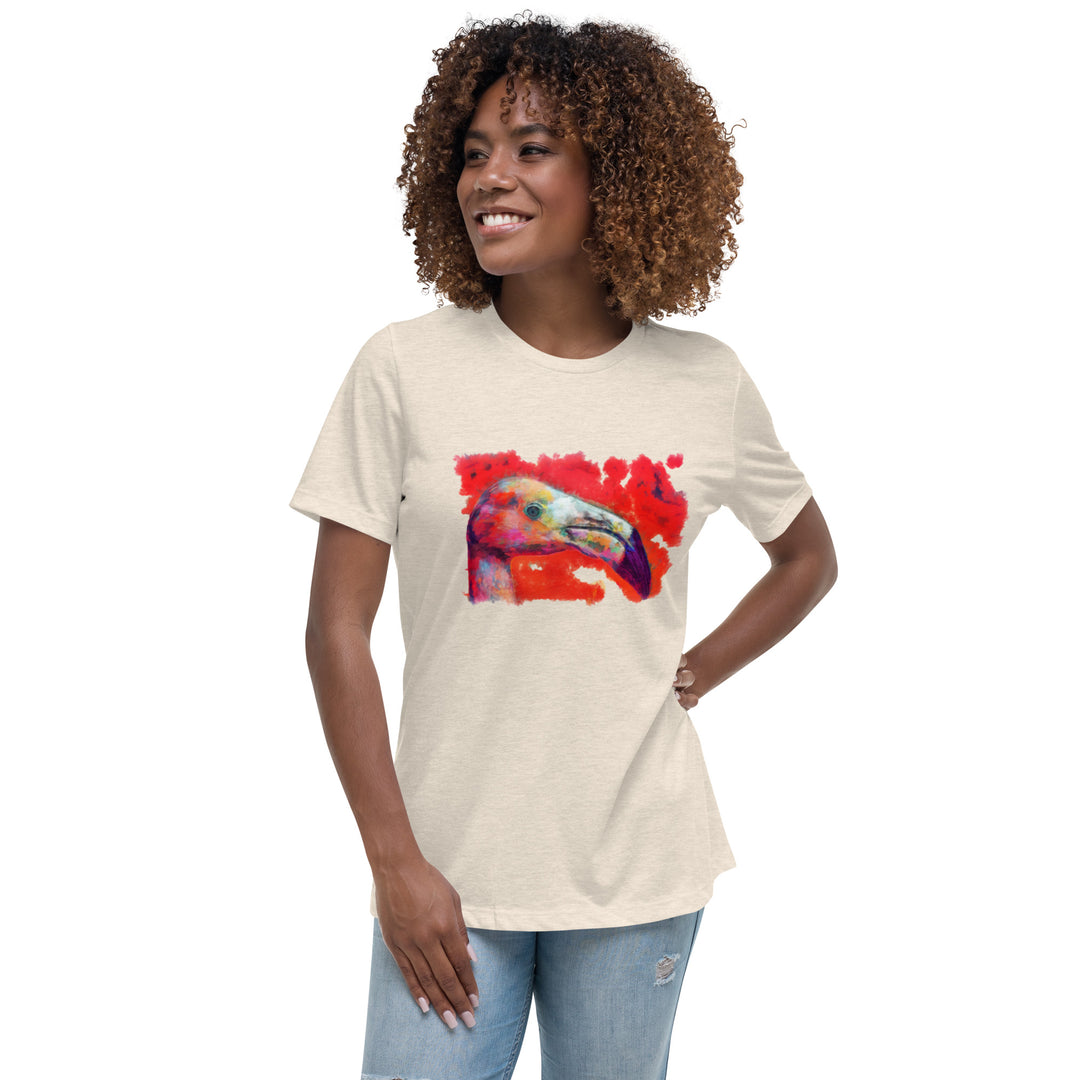 Women's Relaxed T-Shirt - Flamingo v2