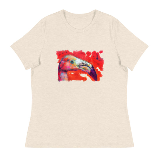 Women's Relaxed T-Shirt - Flamingo v2