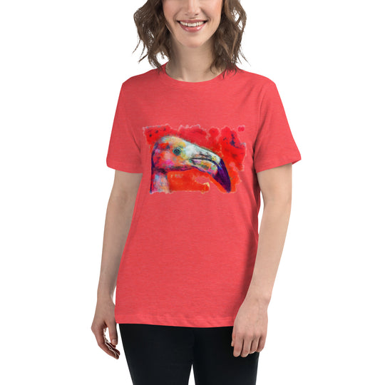 Women's Relaxed T-Shirt - Flamingo