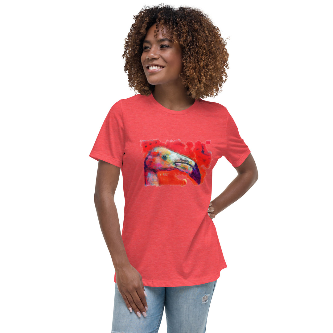 Women's Relaxed T-Shirt - Flamingo v2