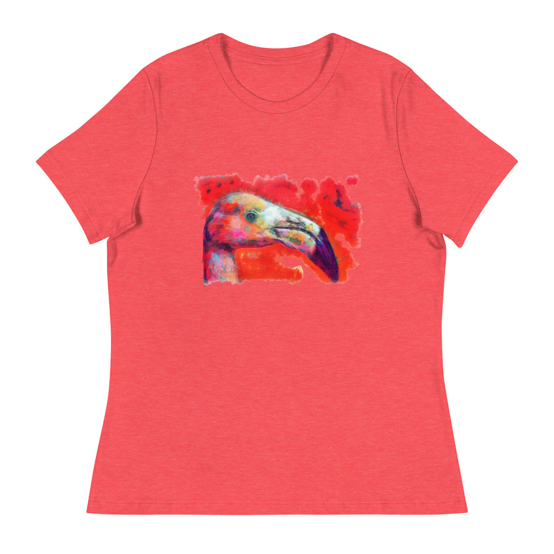 Women's Relaxed T-Shirt - Flamingo v2