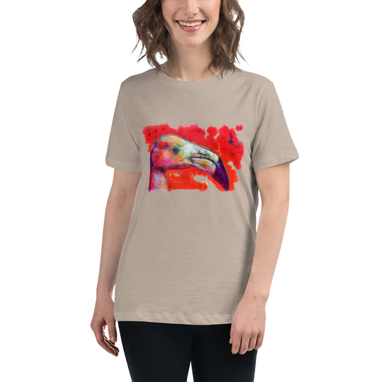 Women's Relaxed T-Shirt - Flamingo