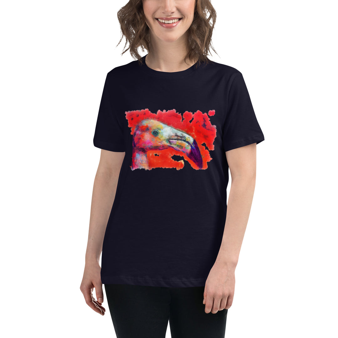 Women's Relaxed T-Shirt - Flamingo