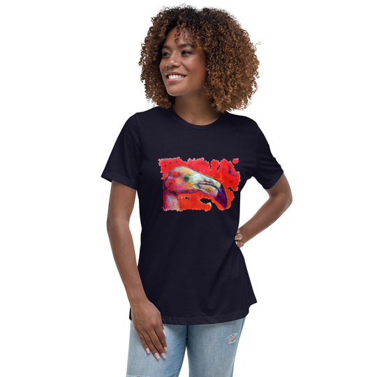 Women's Relaxed T-Shirt - Flamingo v2