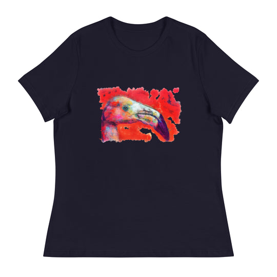 Women's Relaxed T-Shirt - Flamingo v2