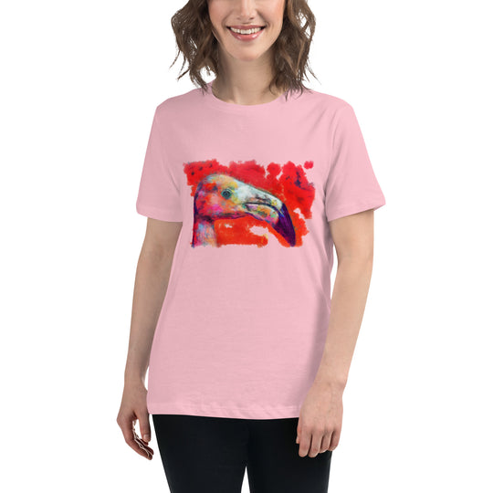 Women's Relaxed T-Shirt - Flamingo