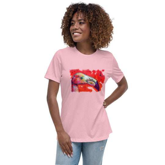 Women's Relaxed T-Shirt - Flamingo v2
