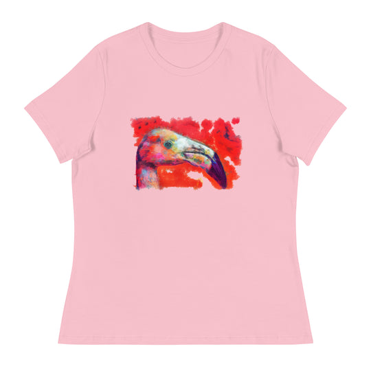 Women's Relaxed T-Shirt - Flamingo