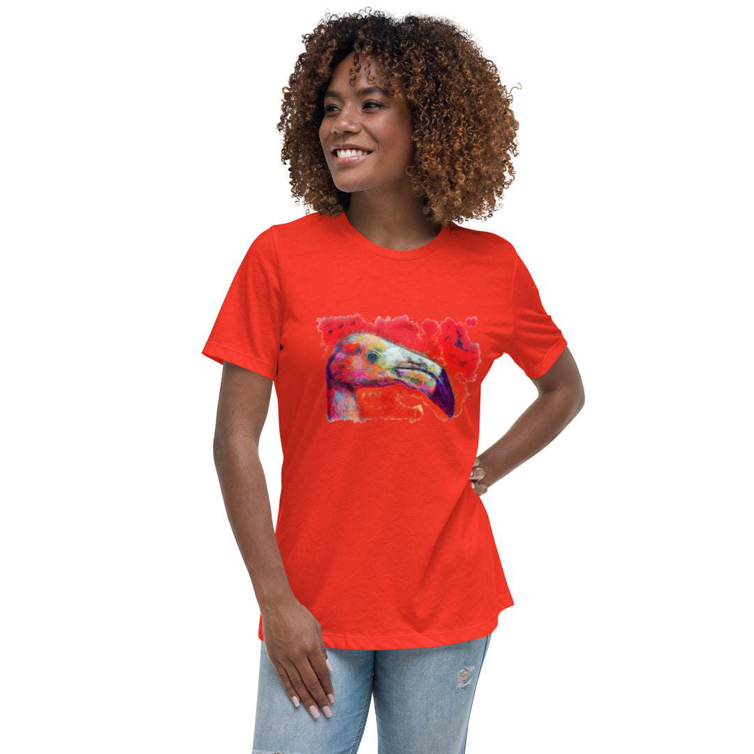 Women's Relaxed T-Shirt - Flamingo v2