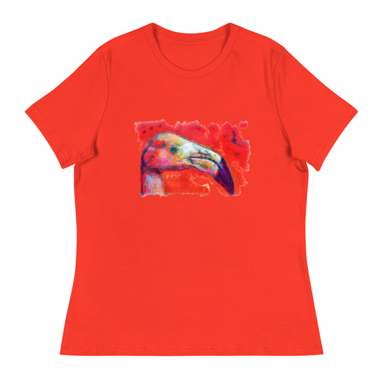 Women's Relaxed T-Shirt - Flamingo v2