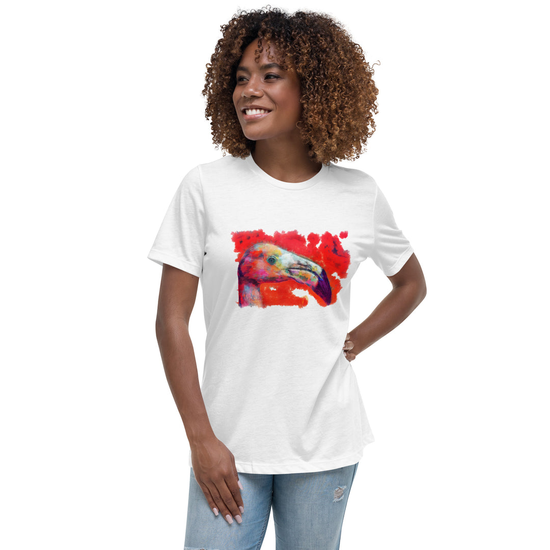 Women's Relaxed T-Shirt - Flamingo v2