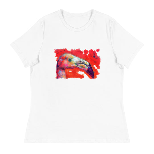 Women's Relaxed T-Shirt - Flamingo v2