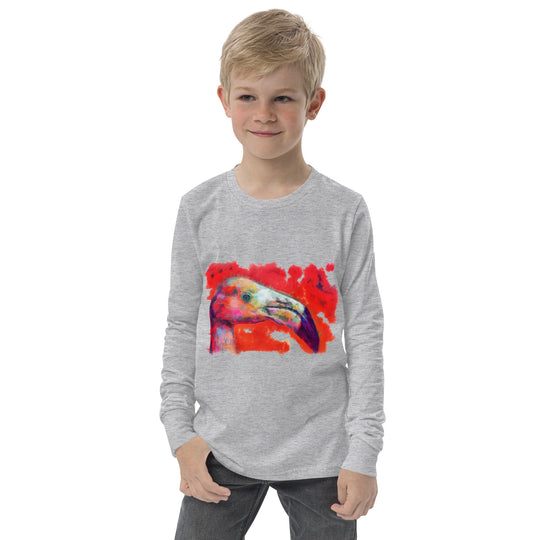Youth long sleeve tee - Flamingo