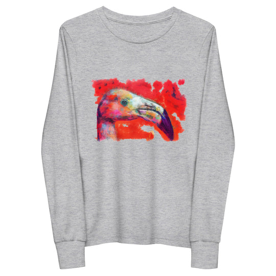 Youth long sleeve tee - Flamingo