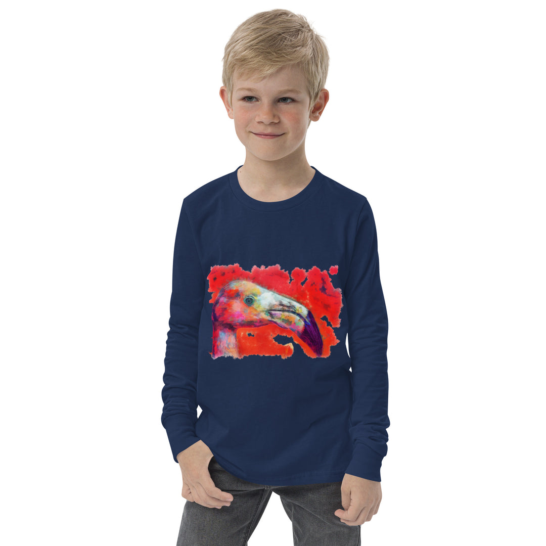 Youth long sleeve tee - Flamingo