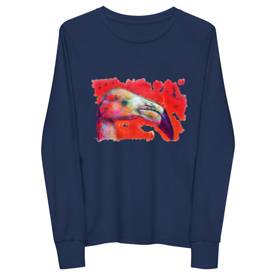 Youth long sleeve tee - Flamingo