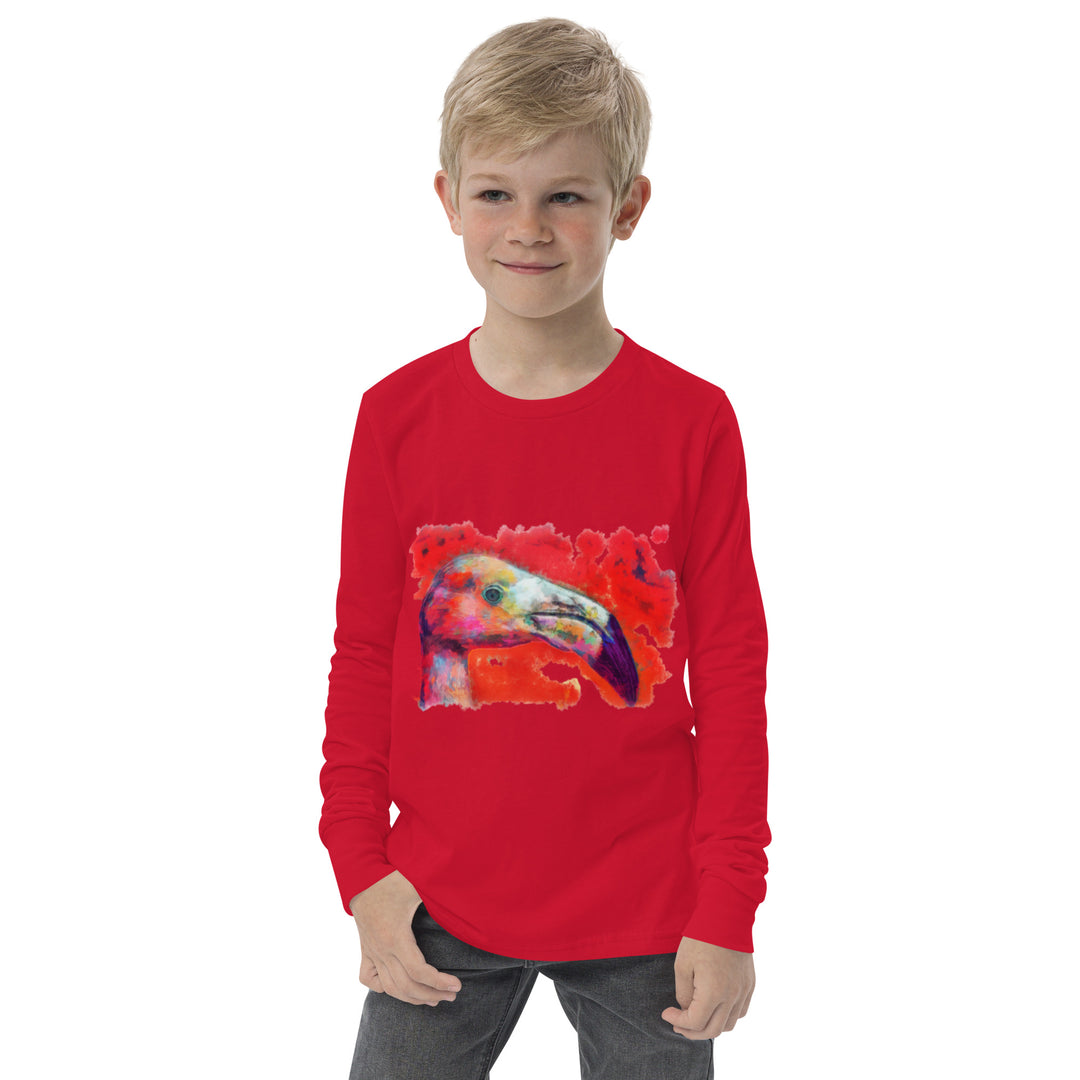 Youth long sleeve tee - Flamingo