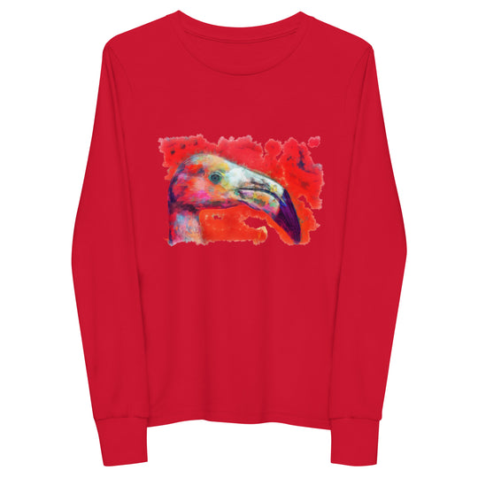 Youth long sleeve tee - Flamingo