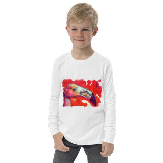 Youth long sleeve tee - Flamingo