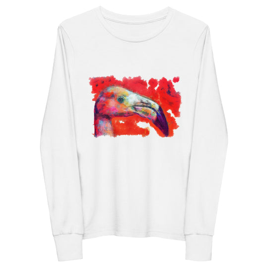 Youth long sleeve tee - Flamingo